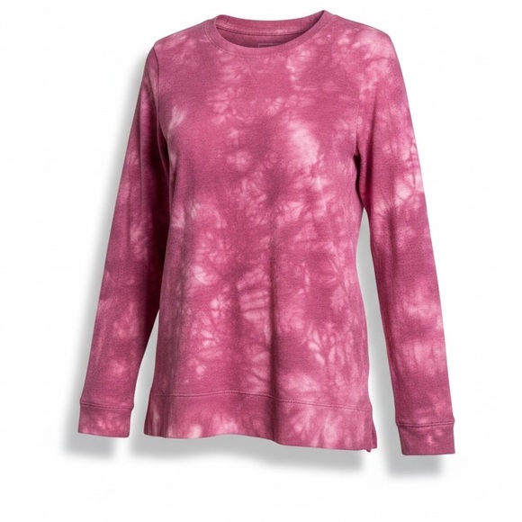 Sonoma Tops - Sonoma Dark Pink Tie-Dye Sweatshirt